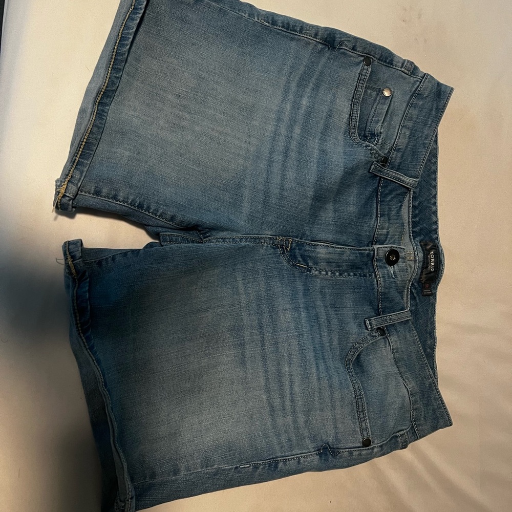 Torrid Light Blue Denim Shorts